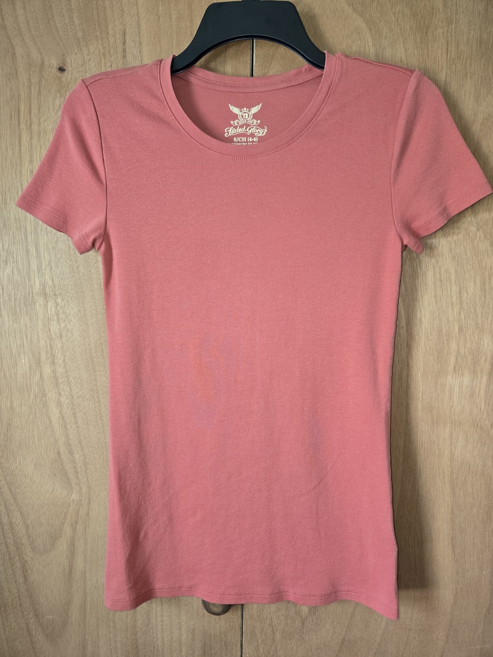 Faded Glory Orange  Crewneck Short Sleeve Tee